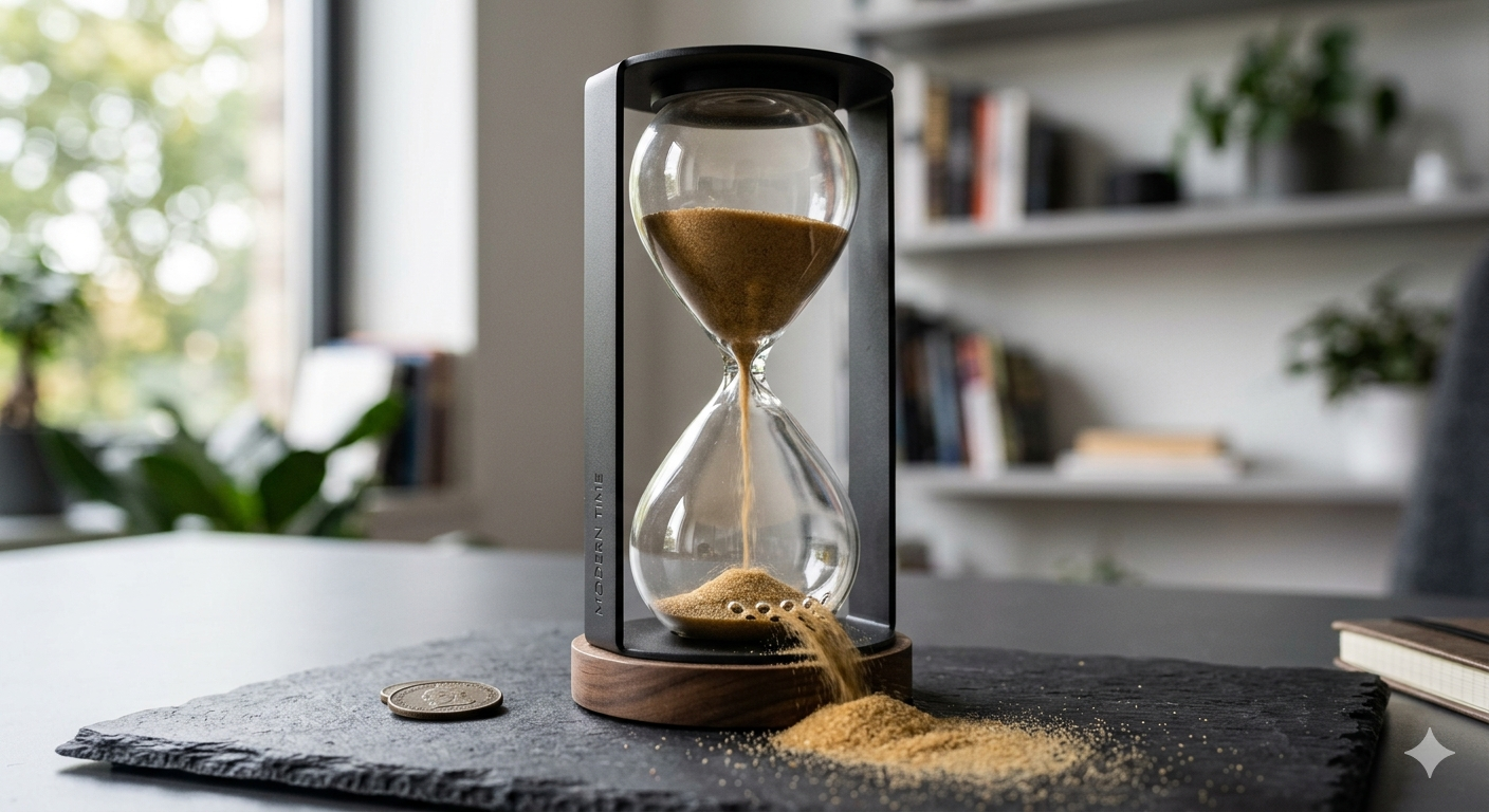 Hourglass — time slipping away